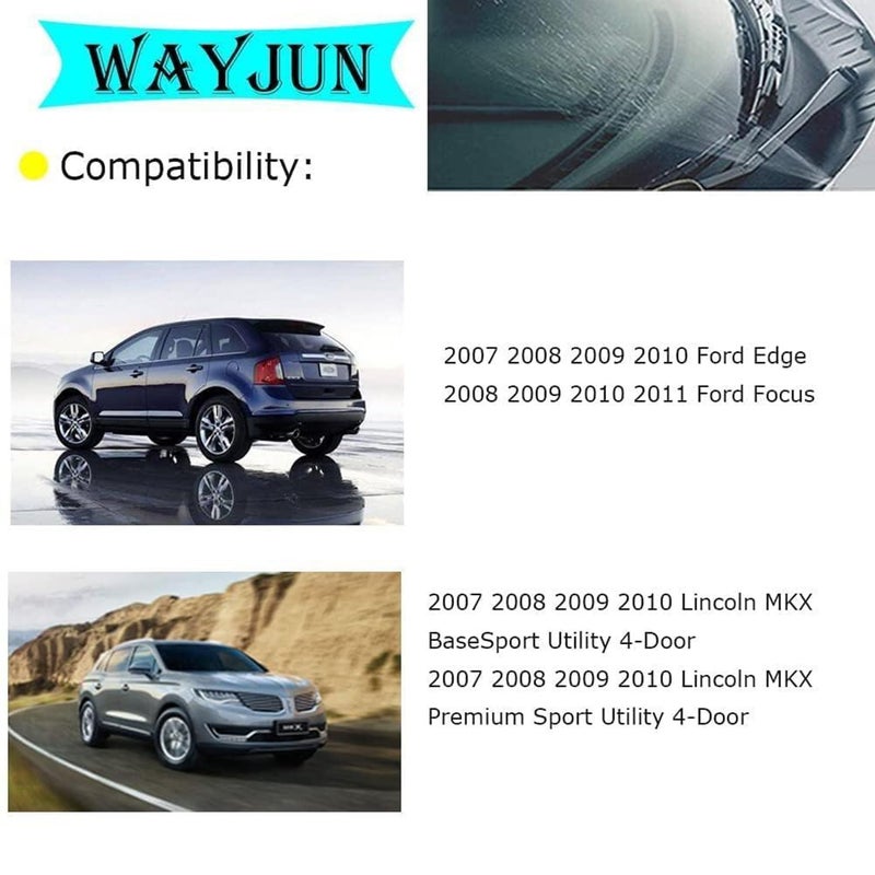 WayJun 8S4Z17603AA Windshield Washer Nozzle Water Jet Compatible with 2008-2011 Ford Focus 2007-2011 Edge 2007-2010 Lincoln MKX Base Premium Sport - Image 2